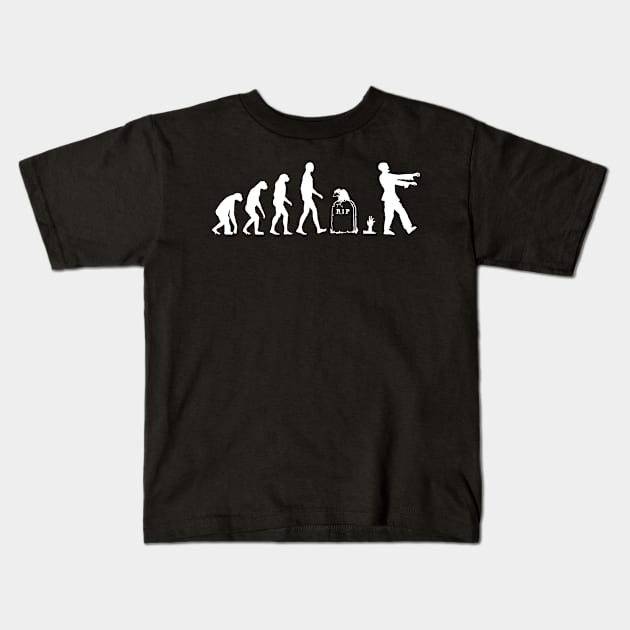 Halloween: Zombie Evolution Kids T-Shirt by nektarinchen